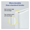 Avery Durable View Binder with DuraHinge and Slant Rings, 3 Rings, 1.5" Capacity, 11 x 8.5, White - 4 of 4