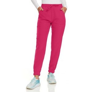Hey Collection Women Medical Scrubs Jogger Pants with 4 Pockets and 4-Way Stretch - 1 of 4