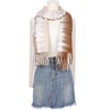INSPIRE CHIC Women's Contrast Color Imitation Cashmere Ombre Fringe Soft Winter Warm Scarves 1Pc - 2 of 4