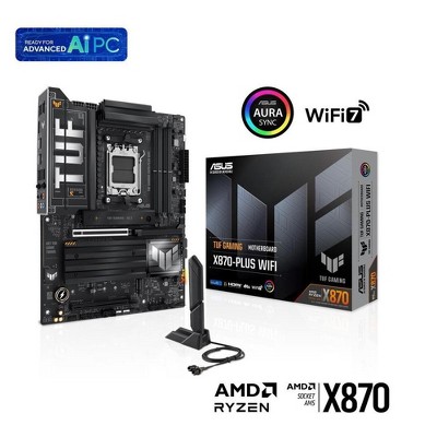 ASUS TUF GAMING X870-PLUS WIFI Gaming Desktop Motherboard - AMD X870 Chipset - Socket AM5 - ATX