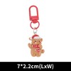 Unique Bargains Christmas Keychain Lobster Clasp Alloy Resin Colorful 1 Pc - 2 of 3