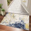 Area Rugs, Modern Abstract Accent Rugs with Non-Slip Backing, Stain-Resistant Soft Low Pile Rugs, Machine Washable Contemporary Printed Floor Carpet - 3 of 4
