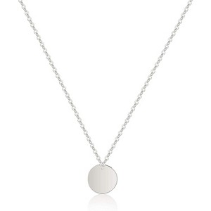 Dainty Bar & Disc Necklace for Women, Gold or Silver Elegant Fashion Jewelry - 1 of 4