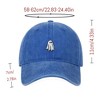 Anna-Kaci Women's Vintage Washed Baseball Cap with Ghost Embroidery - 4 of 4