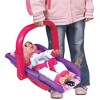 Lissi: 11" Baby Doll & Car Seat Handbag Set - Pink-Blue-Purple-Butterfly Outfit - 3 of 4