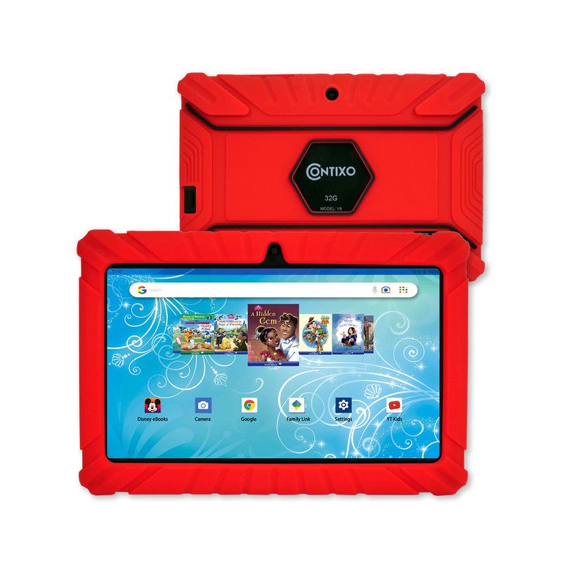 Contixo 7” V8-2 Kids Tablet: Android 11, 16GB, 2MP Camera, Disney eBooks, Child-Proof Case, Wi-Fi, Bluetooth. Includes Headphones & Tablet Bag, 2 of 14