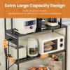 ORRD 5-Tier Kitchen Storage Shelf with Outlets, Microwave Stand & Coffee Bar Organizer, Space Saver for Home, 150lbs per Tier - 4 of 4
