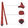Allegra K Men's Self-tied Textured Wide Necktie - 3 of 4