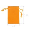 Unique Bargains Velvet Wedding Favor Party Small Jewelry Drawstrings Pouches Gift Bags - 2 of 4