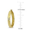 EVERLY JEWELRY | Yellow Plated Sterling Silver (5 MM Wide) 36 MM Polished Hoop Earrings - 3 of 4