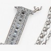 Anna-Kaci Silver Tone Initial Letter Pendant Necklace with Crystal Rhinestone Accents - 3 of 4