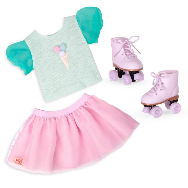 Our Generation Ice Cream Outfit with Roller Skates for 18&#34; Dolls - Scoopalicious, 1 of 6