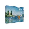 "Red Boats at Argenteuil" Outdoor Canvas - 4 of 4