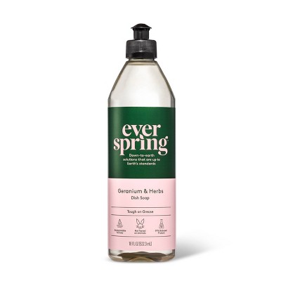 Geranium & Herbs Liquid Dish Soap - 18 fl oz - Everspring™