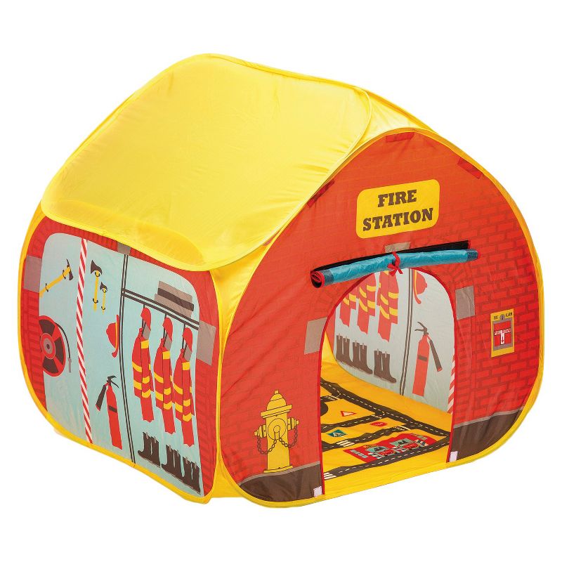 Fun2Give Pop-it-Up Firestation Tent with Streetmap Playmat, 1 of 7