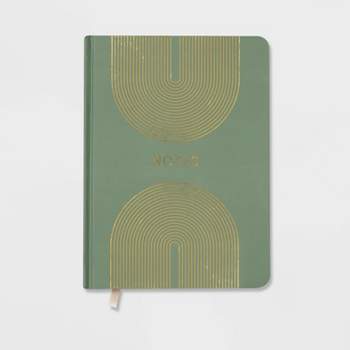 College Ruled Journal 7.75"x5.5" Modern Green - Threshold™