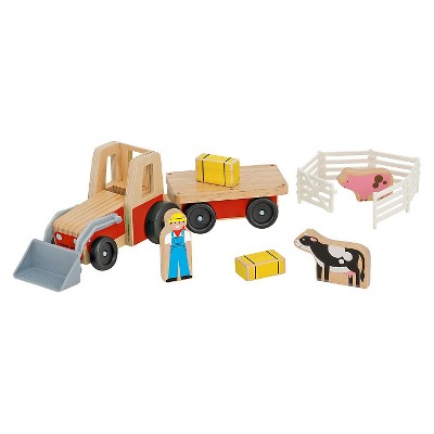 melissa and doug farm and tractor set