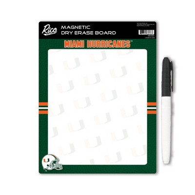 NCAA Miami Hurricanes Magnetic 9"x13" Dry Erase Board