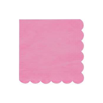 Meri Meri Large Bubblegum Pink Paper Napkins (Pack of 20)