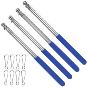 Unique Bargains Stainless Steel Extendable Portable Guide Handheld Flag Pole 4 Pcs - 1 of 4