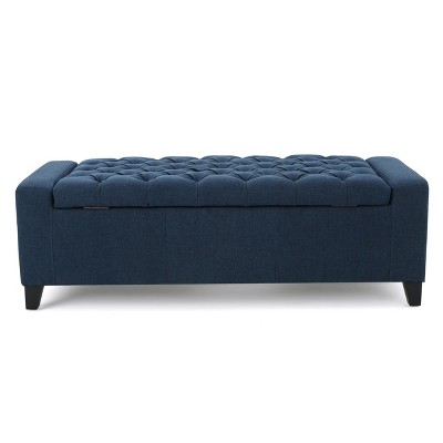 NicBex Storage Ottoman Bench for Bedroom,20 Inch Wide Modern Storage Bench with Adjustable Shelves,Ottoman for Living Room,Bedroom,Entryway
