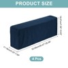 Unique Bargains Breathable Scratch Resistant Washable Plaid Armchair Covers 4 Pcs - 2 of 4