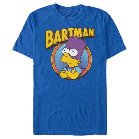 Men's The Simpsons Bartman T-Shirt - Royal Blue - 2X Large