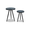 Signature Design by Ashley Contemporary Clairbelle Accent Table (Set of 2)  Teal - 3 of 4