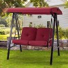 Anybear 2-person red polyester swing chair - 2 of 4