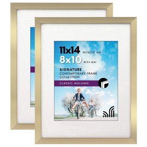 Americanflat Picture Frame with tempered shatter-resistant glass - Available in a variety of sizes and styles - 1 of 4