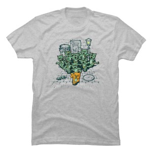 Men's Design By Humans Bad Past Lives By LetterQ T-Shirt - 1 of 4