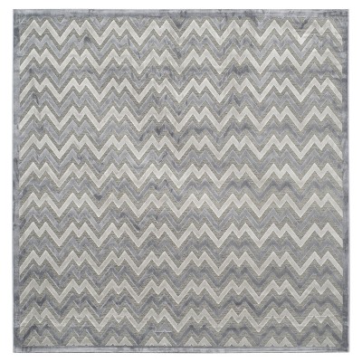 Eva Area Rug - Light Gray / Dark Gray (6' 7" X 6' 7") - Safavieh