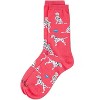 Memoi Women's Dalmatian Themed Rayon Blend Novelty Crew Sock Teaberry 9-11 - 3 of 4