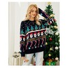 Ugly Christmas Sweaters for Women Cute Fuzzy Funny Wintertime and Holiday Parties Knitted Pullover Sweater - 3 of 4