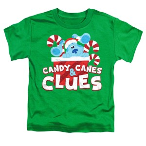 Toddler Boys' Blue'S Clues & You Christmas Candy Canes And Clues T-Shirt - 1 of 4