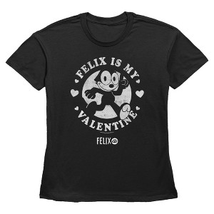 Women's Felix the Cat My Valentine T-Shirt - 1 of 3