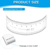 Unique Bargains PET Plastic Folding Film Flexible Ruler with R Angle and Width Lines - 2 of 4