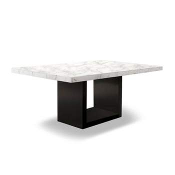 70" Southwind Rectangle Dining Table White/Black - HOMES: Inside + Out