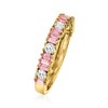 Ross-Simons 0.50 ct. t.w. Pink Sapphire and .36 ct. t.w. Diamond Ring in 14kt Yellow Gold - 3 of 4