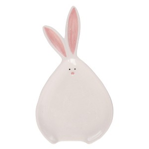 Transpac Ceramic Easter Bunny Tails Spoon Resin Home Decorations Easter - 1 of 1
