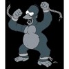 Men's The Simpsons Gorilla Homer Pull Over Hoodie - 2 of 4