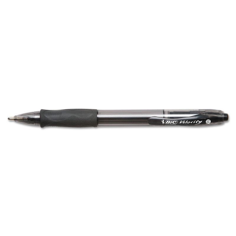 Bic Velocity Retractable Ballpoint Pen Black Ink 1.6mm Bold Dozen VLGB11BK, 2 of 10