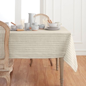 Solino Home Striped Linen Tablecloth | Pinstripe - 1 of 4