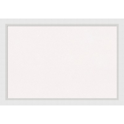 Blanco White Wood Framed Large Cork Bulletin Board