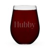 Hubby Serif Stemless Wine Glass by True - 2 of 2