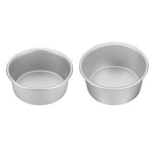 Unique Bargains Aluminum Alloy Nonstick Removable Bottom High Temperature Resistant Round Cake Pan 1 Set - 1 of 4