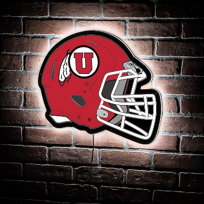 Evergreen Ultra-Thin Edgelight LED Wall Decor, Helmet, University of Utah- 19.5 x 15 Inches Made In USA