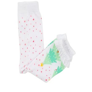 Rufflebutts Girls Patterned Footless Ruffle Tights - 1 of 4