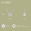 GILDED 1/2 CTTW Lab-Grown Diamond Solitaire Pendant, Sterling Silver, 18" Chain, Tarnish-Resistant, Ethical Jewelry, Gift-Ready for Women - 4 of 4