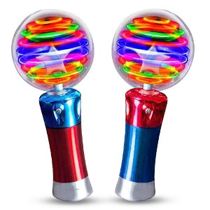 ArtCreativity 7.5" Light Up Magic Ball Toy Wands for Kids (Set of 2) - 1 of 4